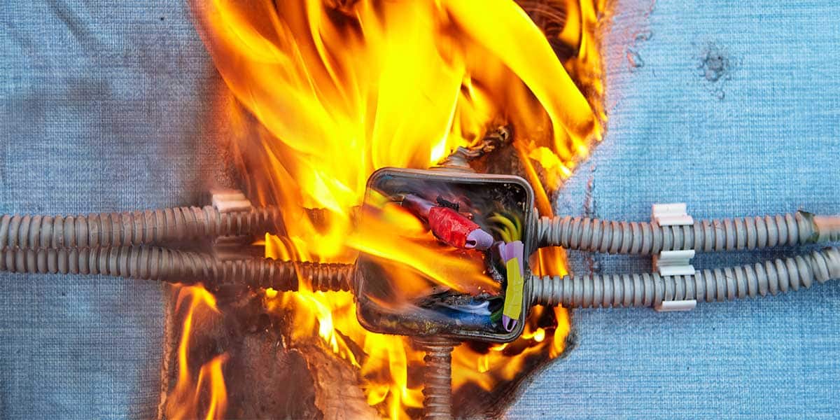 Short-circuit-caused-fire-