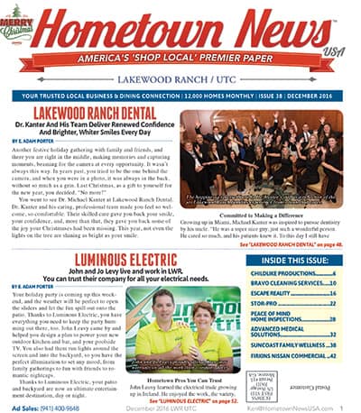 Luminous Electric Featured in the Hometown News USA Magazine