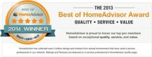Best of Home Advisor Award 2014